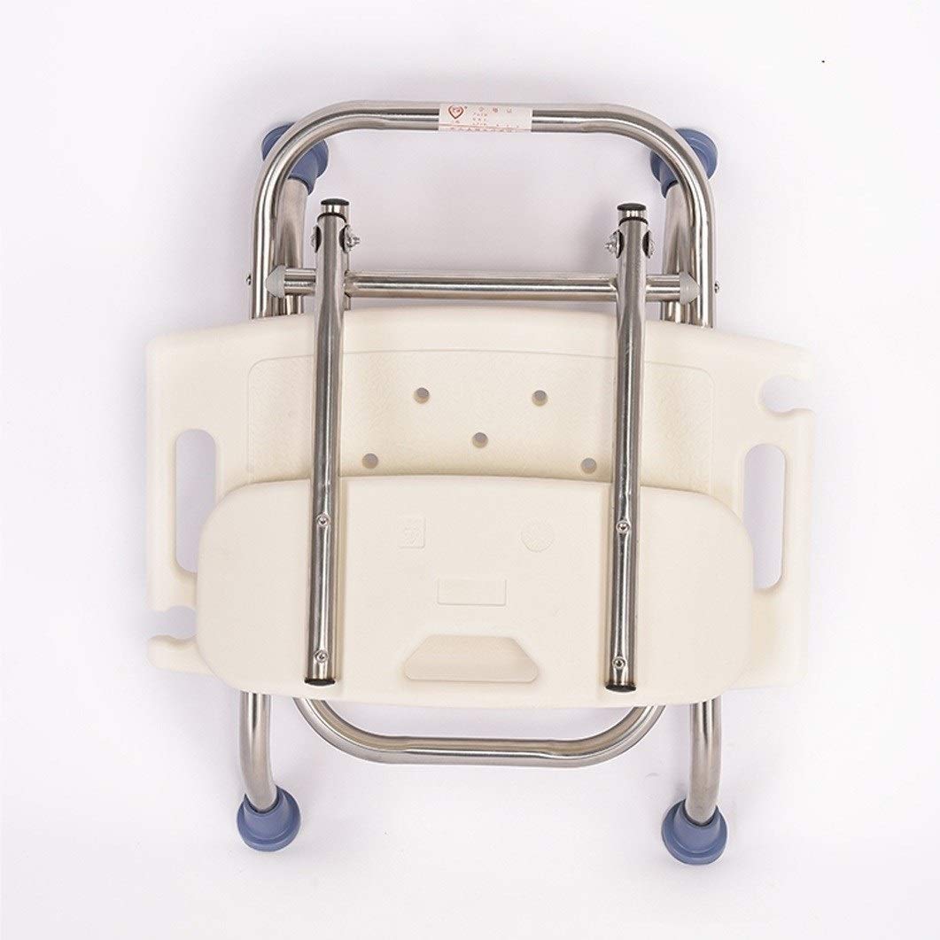 Foldable Shower Chair for Elderly & Disabled - Adjustable Height Bath Bench with Anti-Slip Feet | 330lb Weight Capacity | Safe Bathroom Stool for Seniors, Spa & Shower Use | Ideal for Assisted Living & Home Care