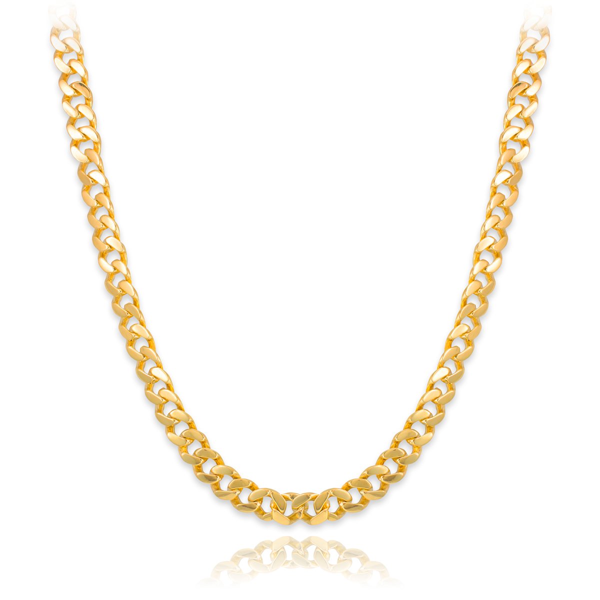 10K Yellow Gold Cuban Link Chain Necklace for Men - 10mm Solid Gold Rope Necklace - Perfect for Gifts, Weddings, and Everyday Luxury Jewelry