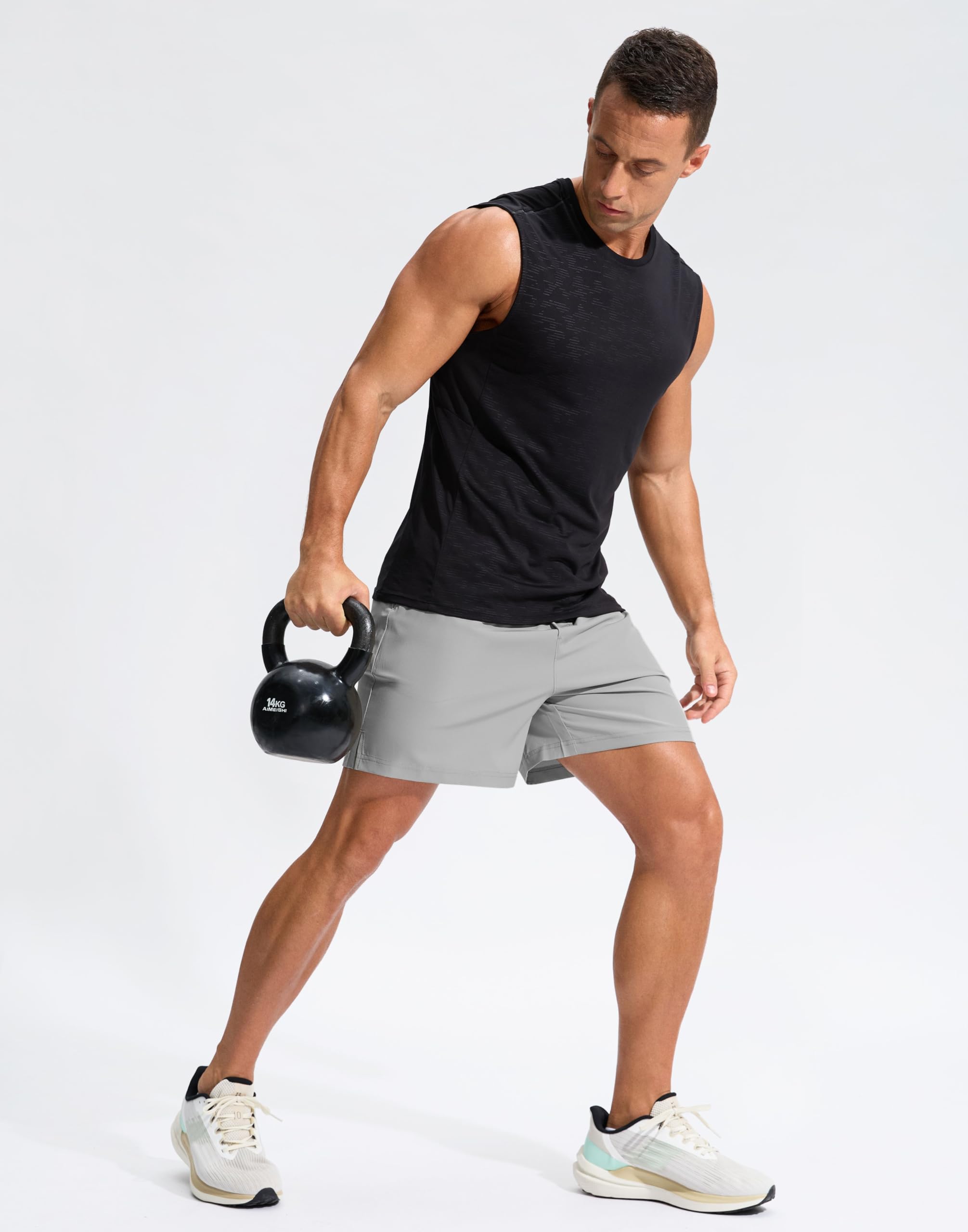 Soothfeel Men's 5 Inch Running Shorts with Zipper Pockets - Quick Dry Athletic Shorts for Gym, Workout, Tennis & Sports | Perfect for Jogging, Training & Outdoor Activities