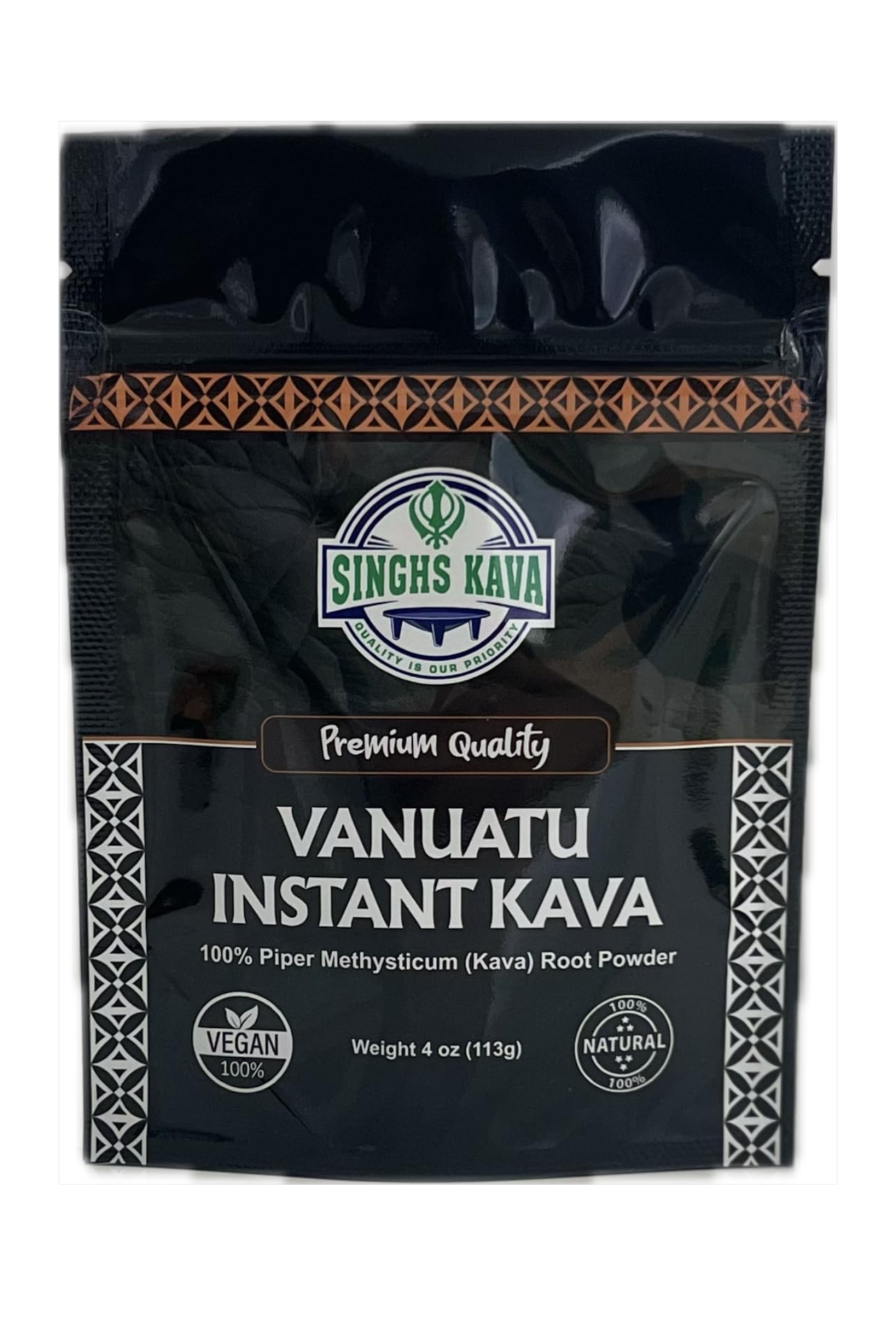 Premium Vanuatu Micronized Instant Kava Powder - 4oz | Fast-Acting Stress Relief & Relaxation | Perfect for Evening Unwinding, Social Gatherings & Traditional Ceremonies