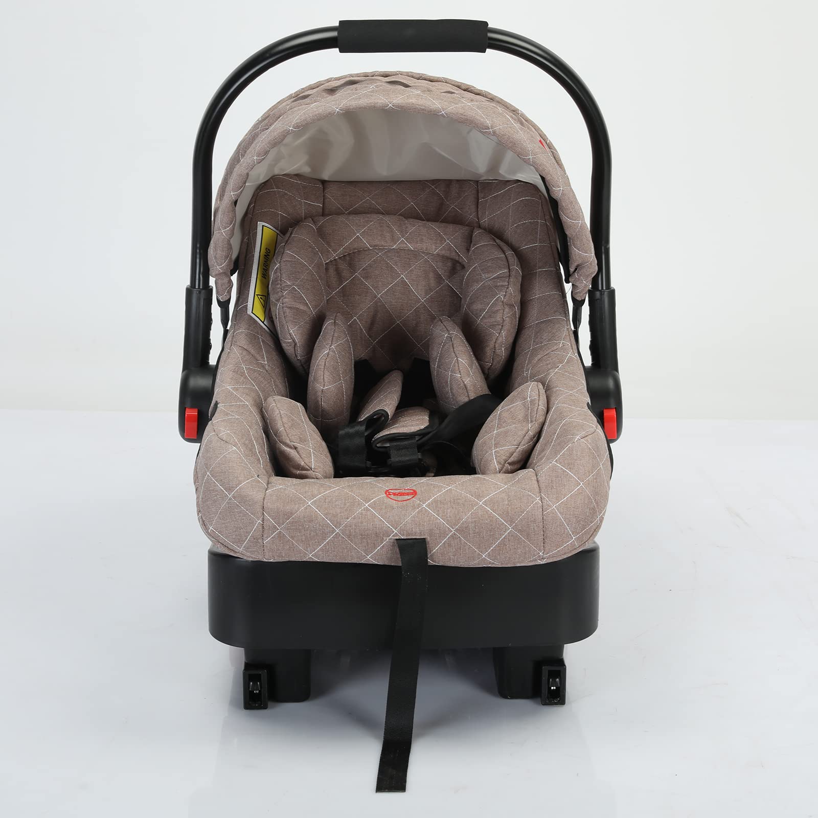 3 in 1 Baby Travel System - Reversible Stroller with Luxury High Landscape Pram & Foldable Design | UDV9-KHAKI with Base | Perfect for Newborns, Toddlers & Traveling Families (Ideal for Shopping, Park Walks & Air Travel)