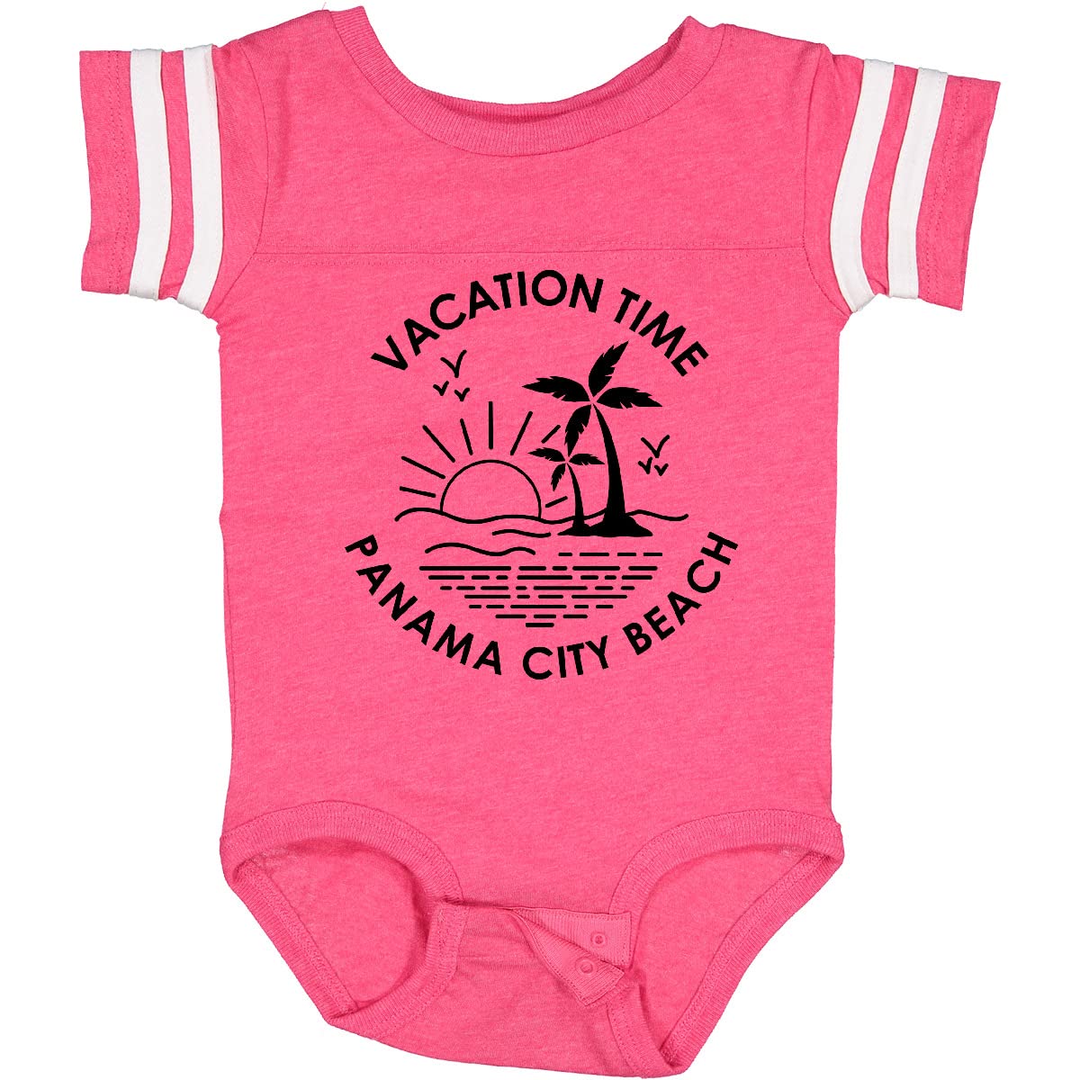 Inktastic Vacation Time in Panama City Beach Baby Bodysuit - Cute & Comfortable Infant Onesie for Beach Trips & Family Vacations