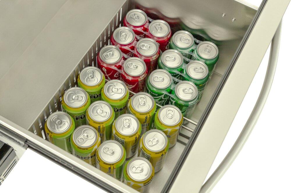Blaze Grills BLZSSRFDBDR51 5.1 Cu. Ft. Double Drawer Refrigerator - Outdoor Kitchen & BBQ Storage Solution for Patio, Backyard, and RV Use