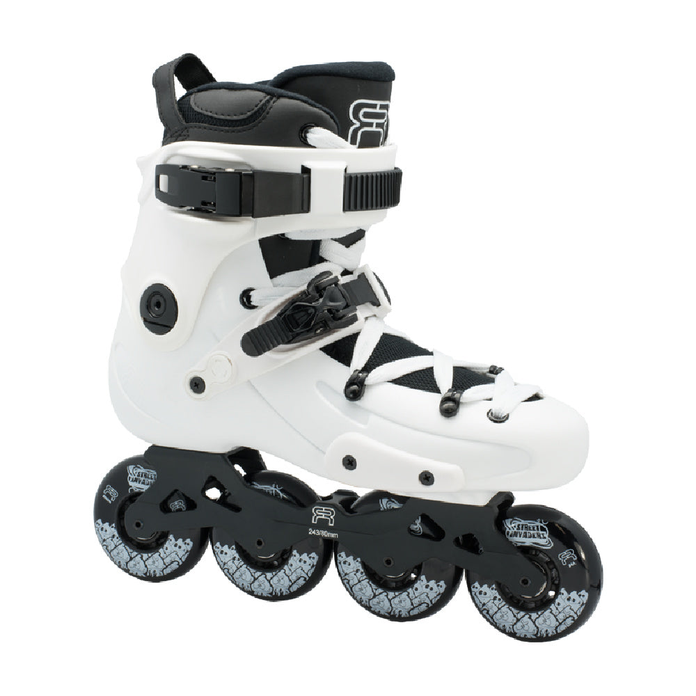 FR FR1 80mm White Inline Skates for Adults - High Performance Urban & Fitness Rollerblading