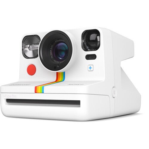 Polaroid Now+ Generation 2 i-Type Instant Camera with Bluetooth App Control - White Vintage Style Instant Film Camera for Travel, Parties & DIY Photo Gifts