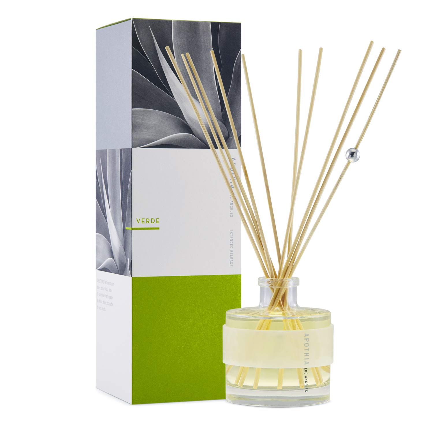 Premium Verde Aromatic Diffuser with Bright Cilantro & Zesty Spice Essential Oils – 7 oz (200ml) Long-Lasting Luxury Scent for Home, Office & Spa – Handcrafted in Small Batches with Elegant Glass Bottle (Up to 12 Months Fragrance)