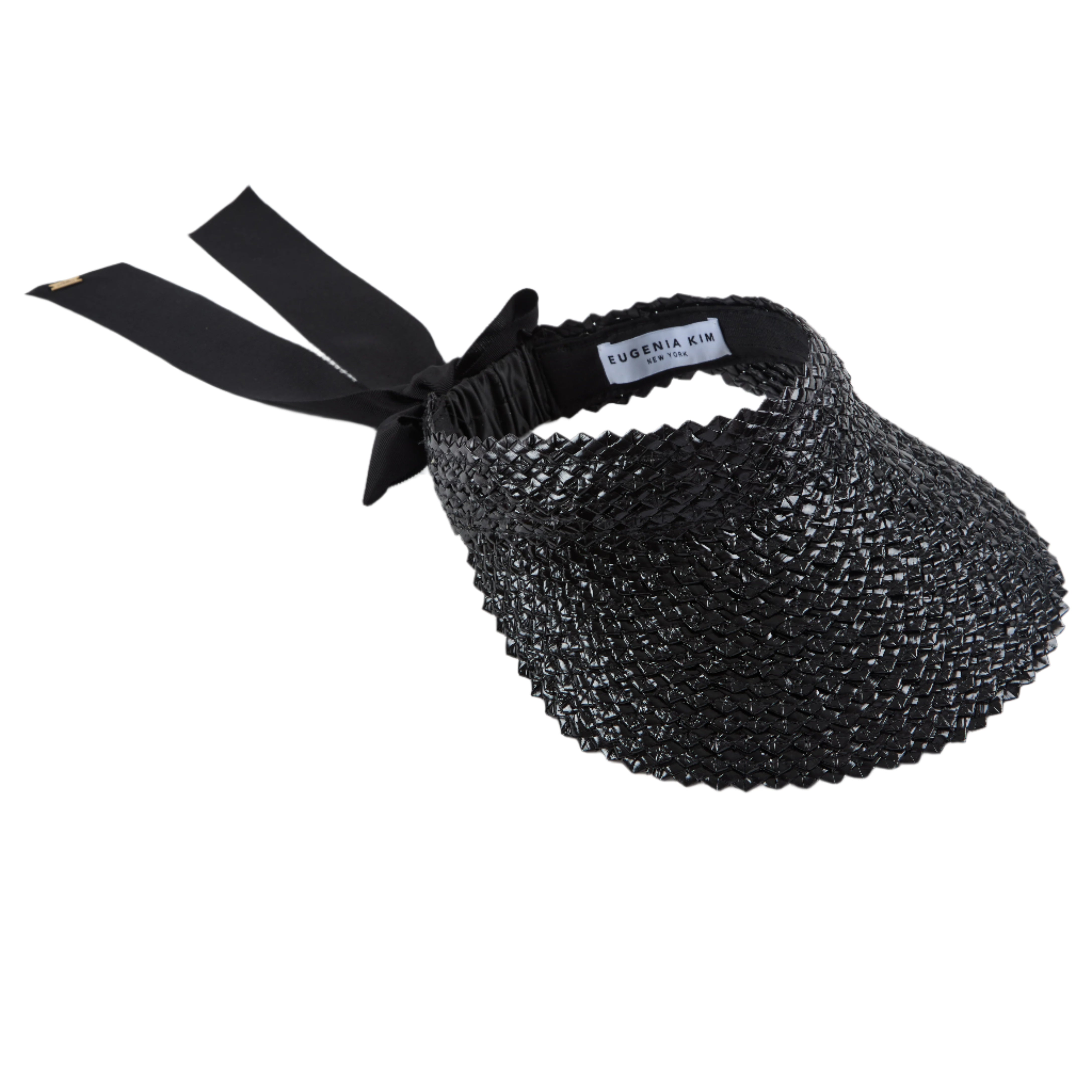 Stylish Ricky Lacquered Straw Sun Visor Hat - Summer Beach Outdoor Sun Protection for Women & Men - Perfect for Vacations, Gardening, and Outdoor Activities