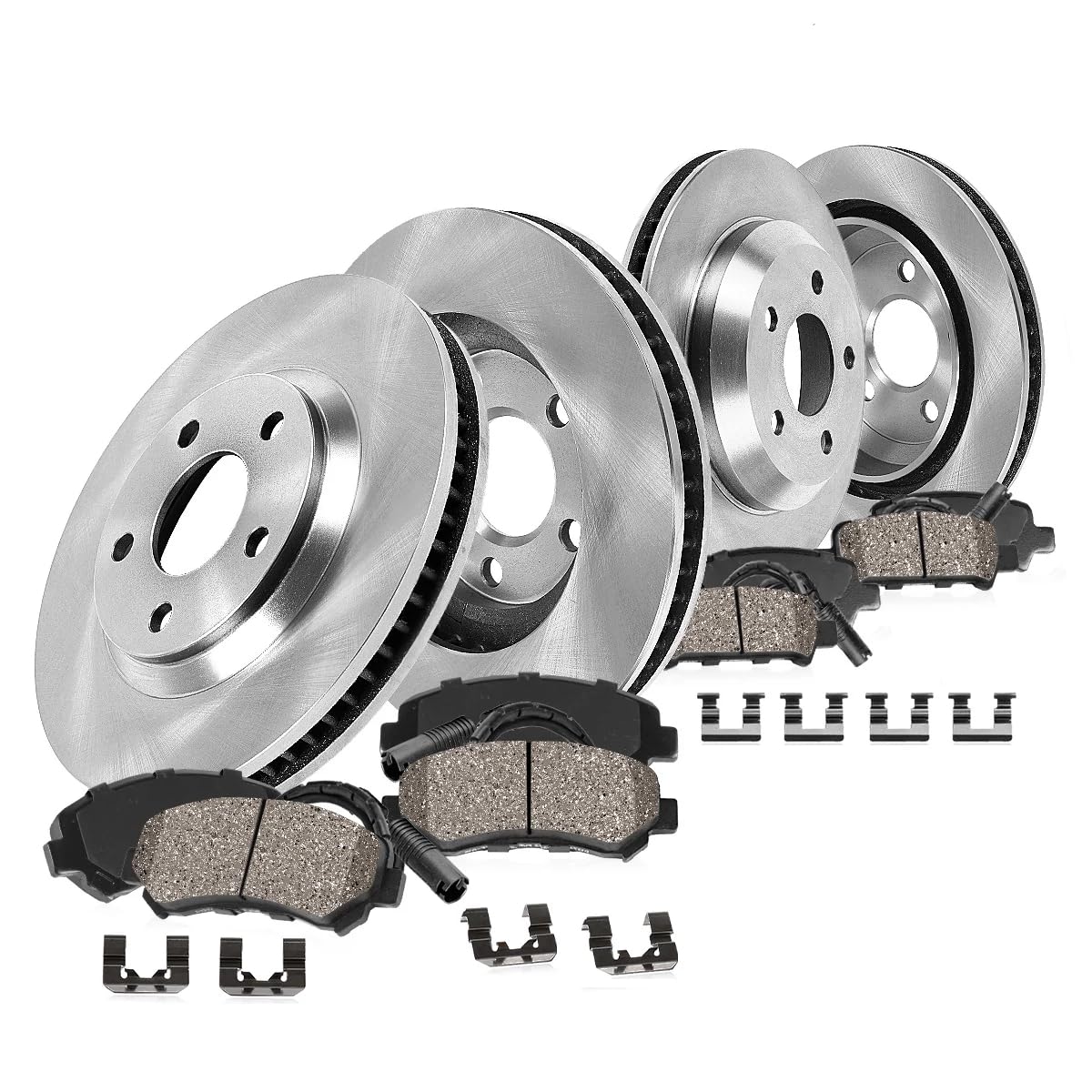 Callahan Front & Rear Brake Kit for 2012-2016 Audi A6 Quattro - Premium Brake Rotors & Ceramic Pads with Sensor Wires - Perfect for Daily Driving & Performance Upgrades