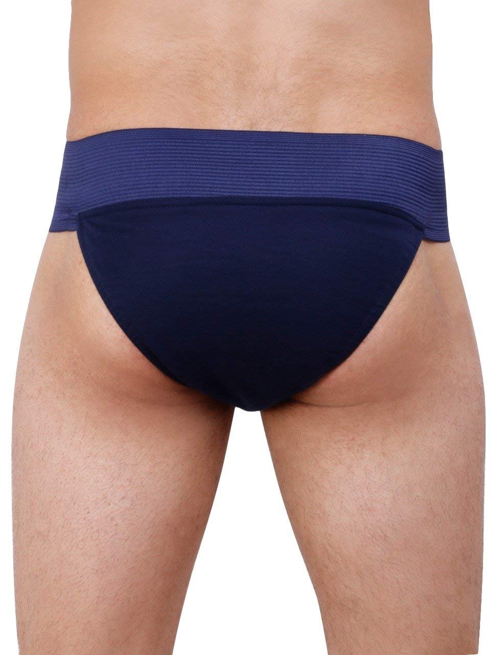 WMX Gym Cotton Supporter Briefs with Cup Pocket - Athletic Fit Underwear for Men (Pack of 2) | Ideal for Workout, Running & Sports Activities