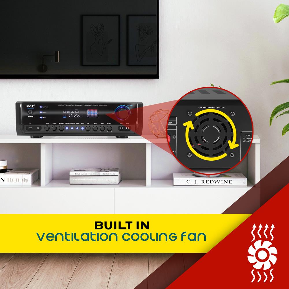 Best Home Theater Stereo Receiver System - 5.1 Channel Surround Sound Audio System for Movies & Music | Perfect for Living Room, Basement & Home Theater Setup