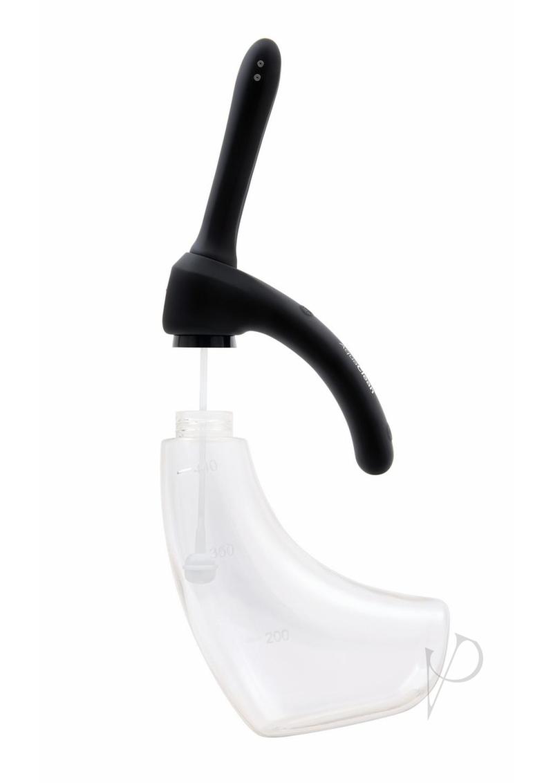 AquaClean Rechargeable Automatic Bidet Attachment - Black | Water Spray Toilet Seat Cleaner for Home & Travel Use