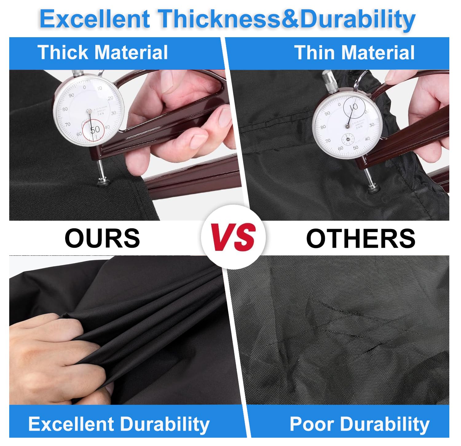 Heavy Duty 600D Blackstone 36 Inch Griddle Cover - Waterproof BBQ Gas Grill Protector for Outdoor Cooking, Camping & Backyard Parties