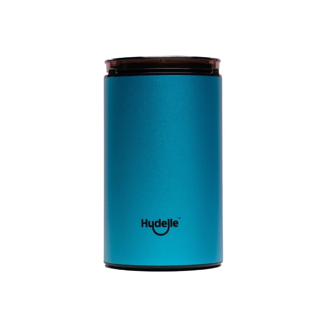 Hudelle Electric Coffee Grinder for Home Use - Topwater Turquoise - Perfect for Espresso, French Press & Drip Coffee Makers