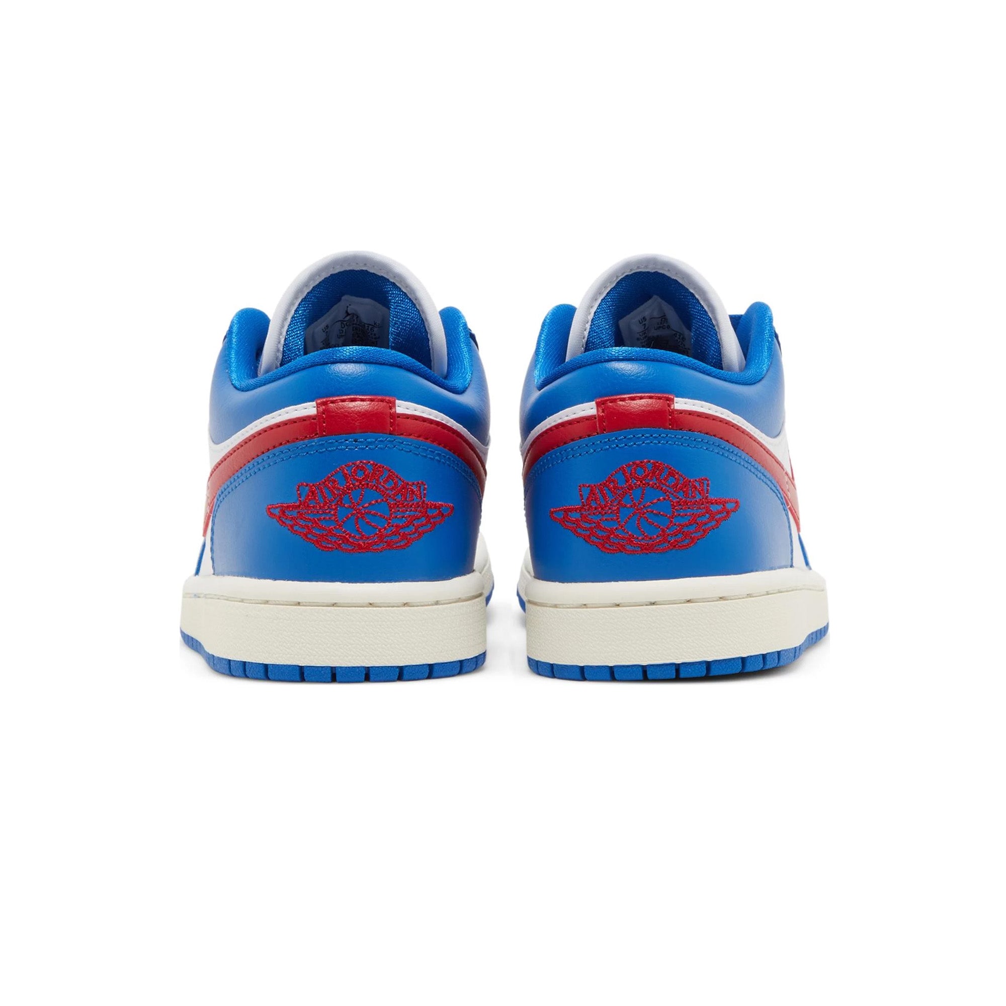 Air Jordan 1 Low 'Sport Blue Gym Red' Women's Sneakers 2023 - Stylish Basketball Shoes for Women, Casual Streetwear & Gym Workouts