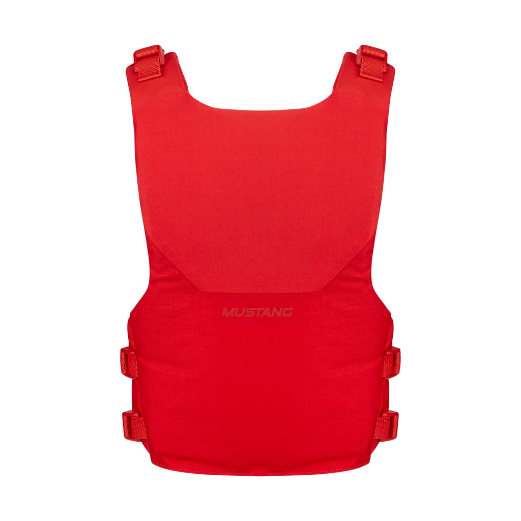 Mustang KHIMERA™ DUAL FLOTATION PFD - US Coast Guard Approved Life Jacket for Boating & Water Sports (Red) - Perfect for Kayaking, Fishing & Sailing Adventures