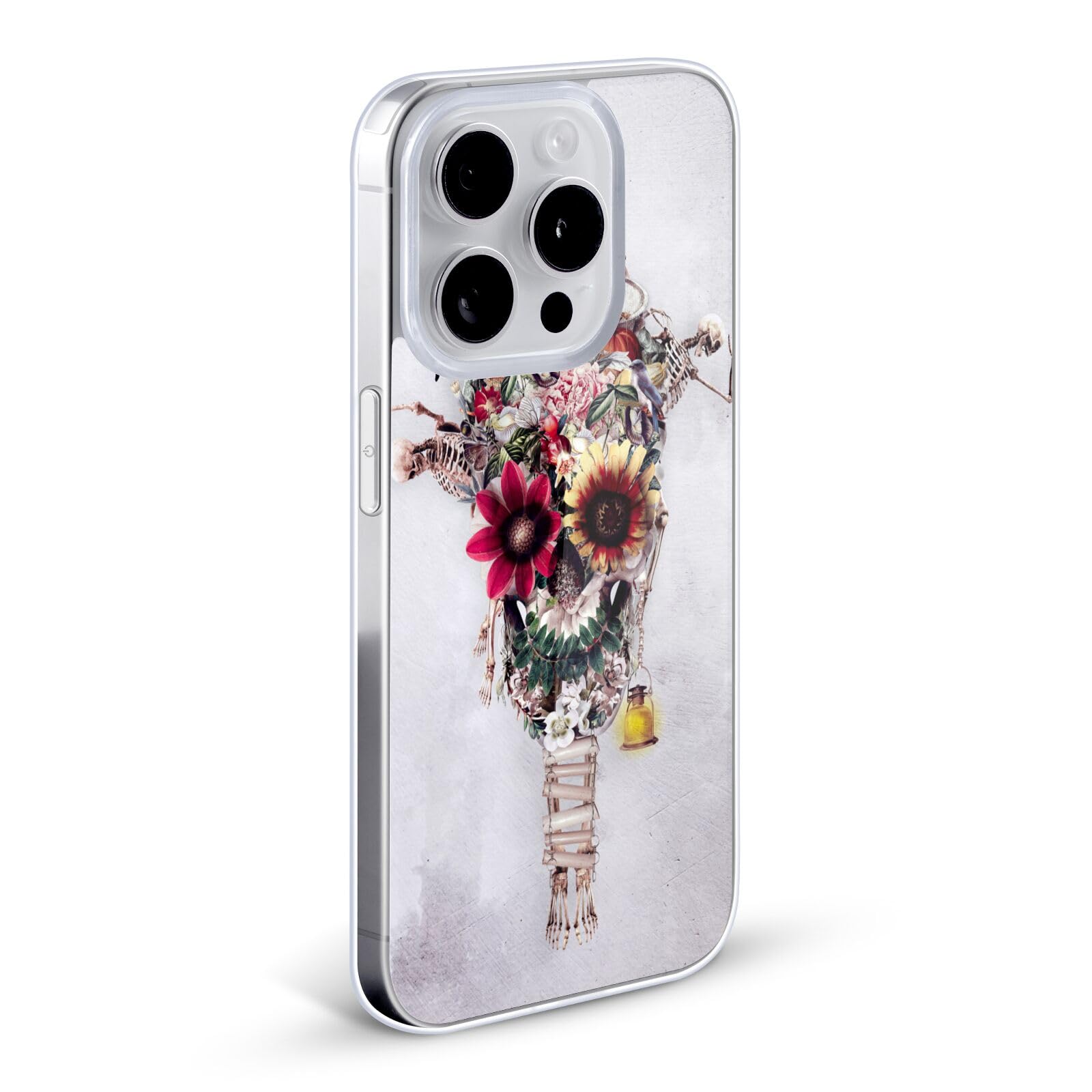 Officially Licensed Riza Peker Scarecrow Skulls 6 Soft Gel Phone Case for Apple iPhone 12 Pro Max - Protective Cover with Unique Art Design, Perfect for Halloween, Gothic Lovers and Horror Fans
