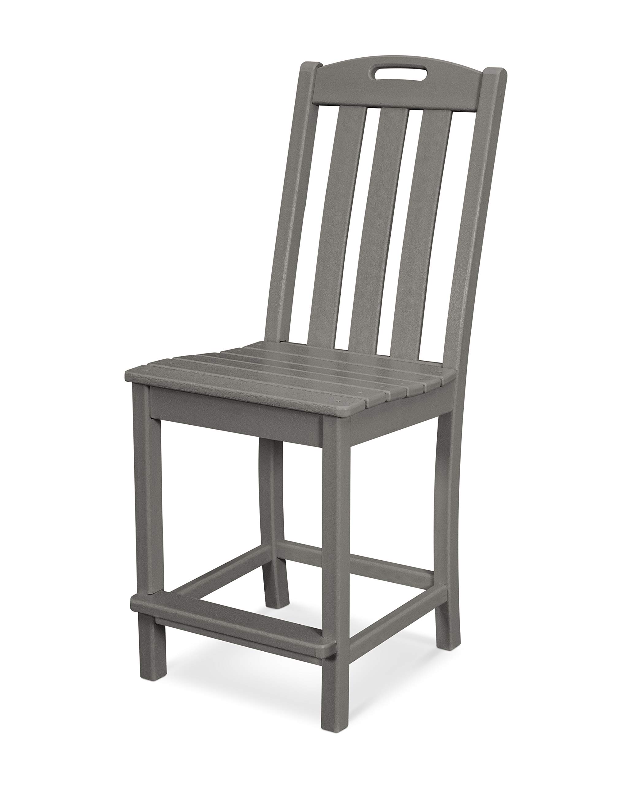 Trex Outdoor Furniture™ Yacht Club Counter Height Bar Chair - Durable Stepping Stone Design for Patio, Deck & Poolside Dining - Weather-Resistant Outdoor Seating for Restaurants & Backyard Entertaining