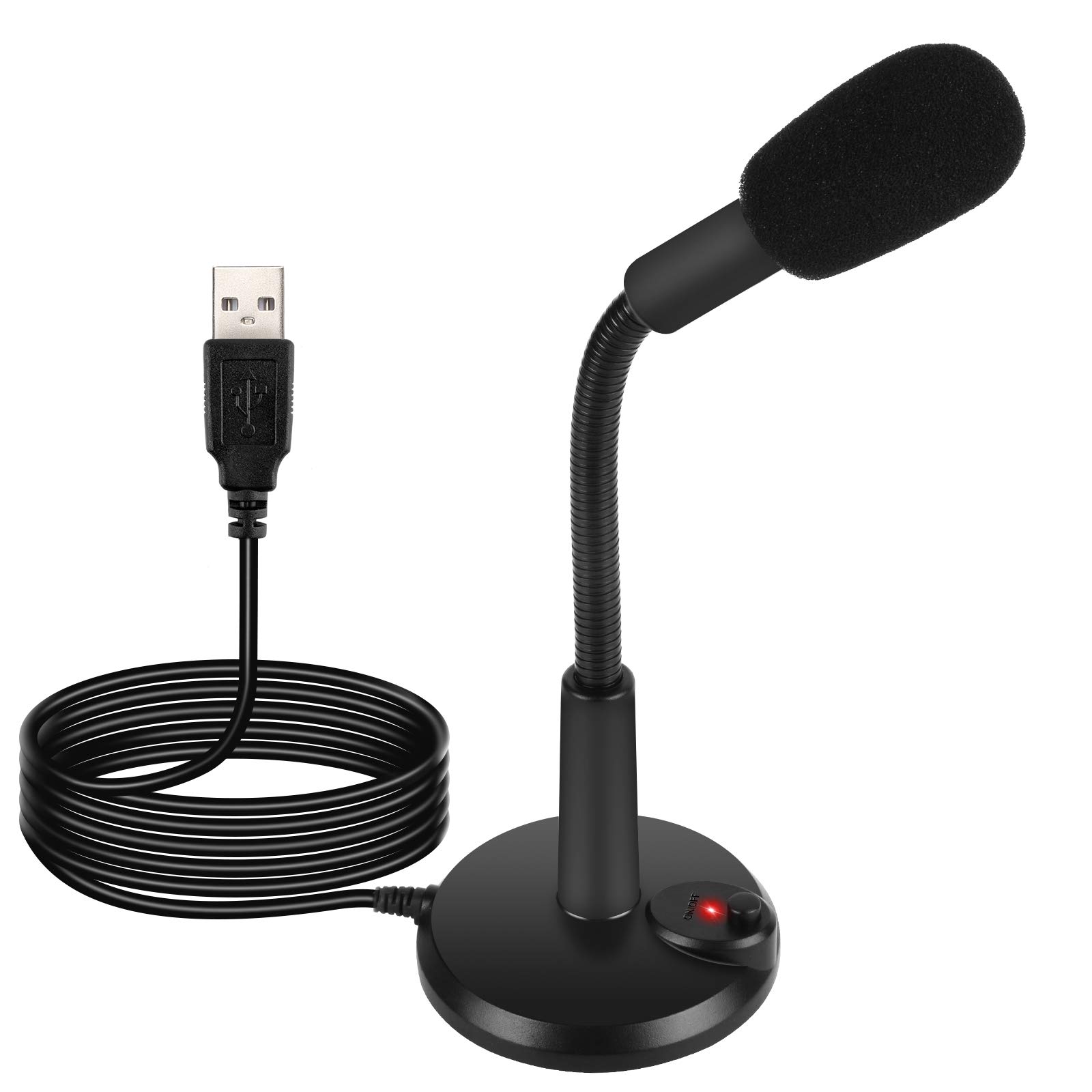 Professional USB Microphone for Computer - LarmTek Business Conference Mic with Mute Button & LED Indicator, Plug & Play for PC, MacBook - Ideal for Video Calls, Online Classes, Podcasting & Streaming