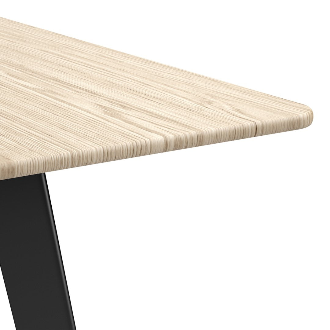 Modern Rectangular JW Dining Table - Solid Wood Kitchen Table for 6-8 People - Perfect for Family Dinners & Entertaining Guests