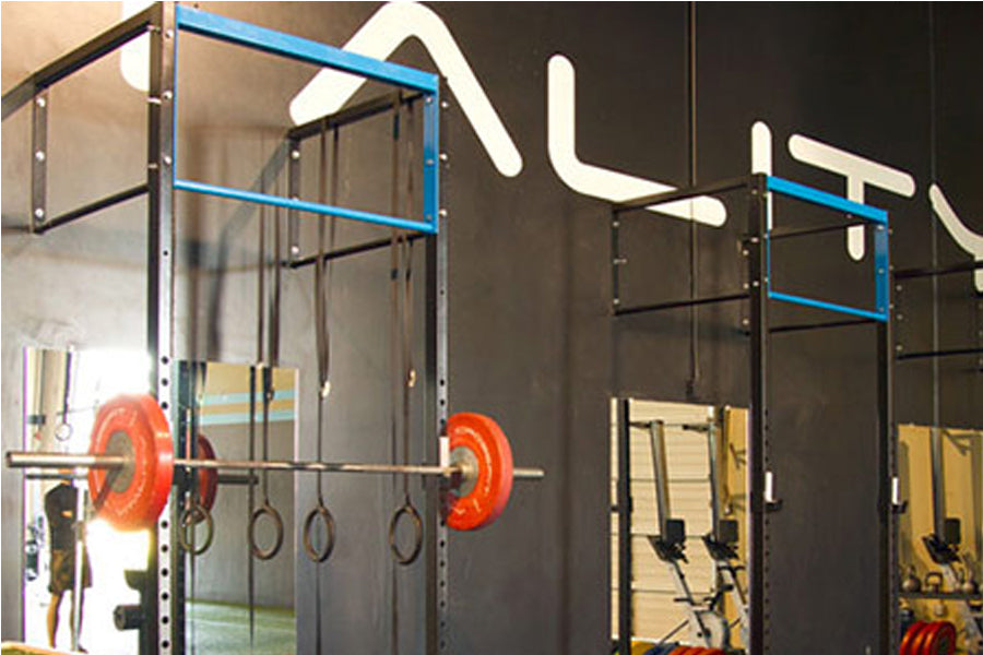 Warrior 4ft Wall Mounted Squat Rack with Pull-Up Bar - Perfect for Home Gym Strength Training & CrossFit Workouts