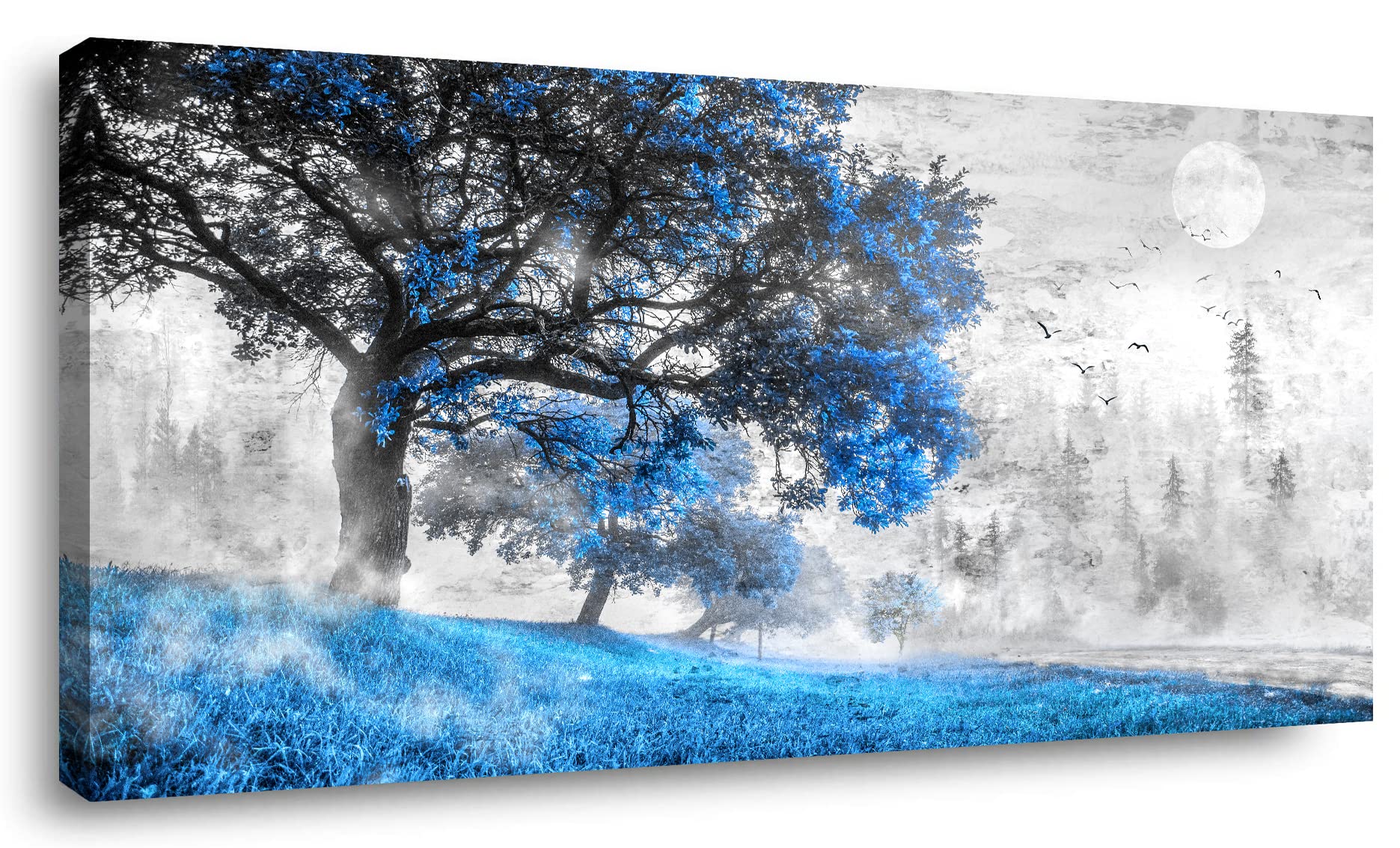Abstract Tree Wall Art - Large Framed Landscape Painting 24