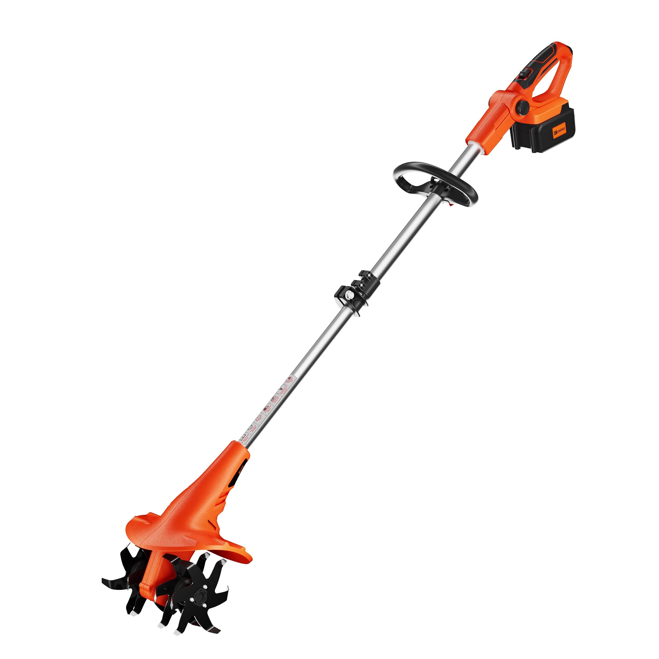 **Ukoke 40V Cordless Tiller Cultivator with 2.0Ah Battery, 280 RPM, 24 Steel Blades - 5