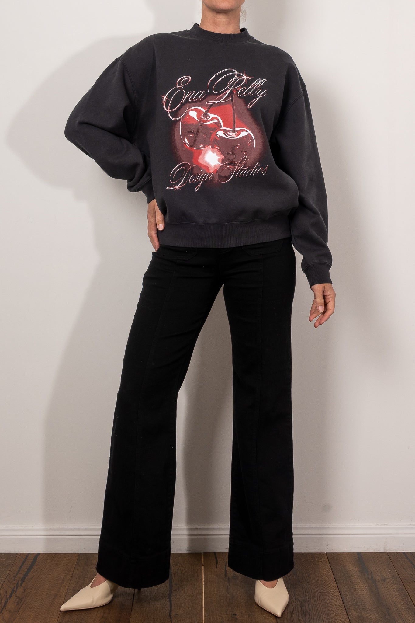 Ena Pelly Chrome Cherry Sweatshirt - Stylish Women's Pullover Hoodie for Casual Wear & Street Fashion | Perfect for Everyday Outfits, College Campus, and Weekend Hangouts