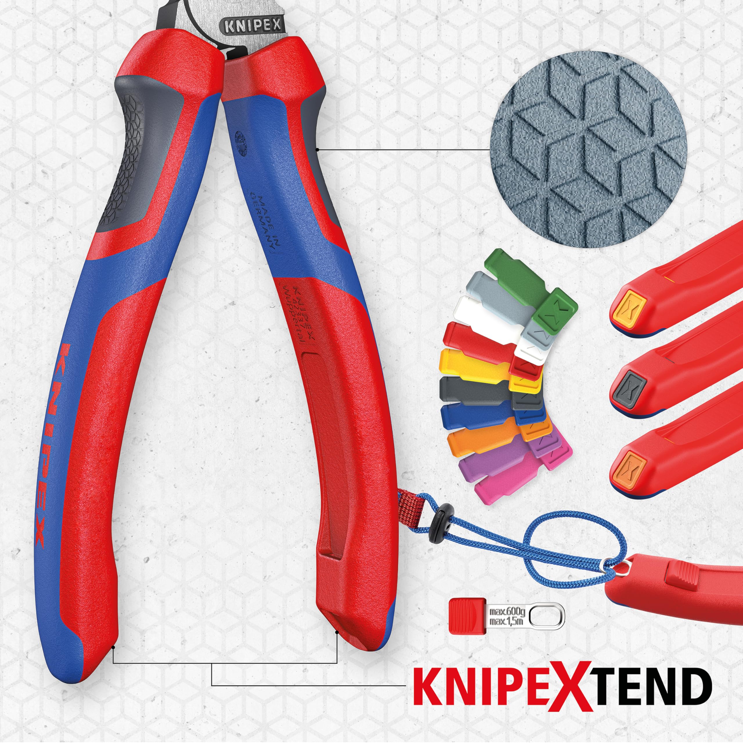 KNIPEX Red Crimping Pliers for Wire Ferrules - Professional Electrical Tool for Secure Connections | Ideal for DIY, Home Wiring & Industrial Electrical Work
