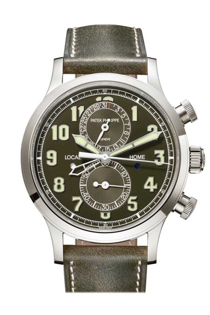 Patek Philippe Complication Khaki Green Dial Men's Watch 5924G-010 - Luxury Automatic Timepiece for Business & Formal Occasions