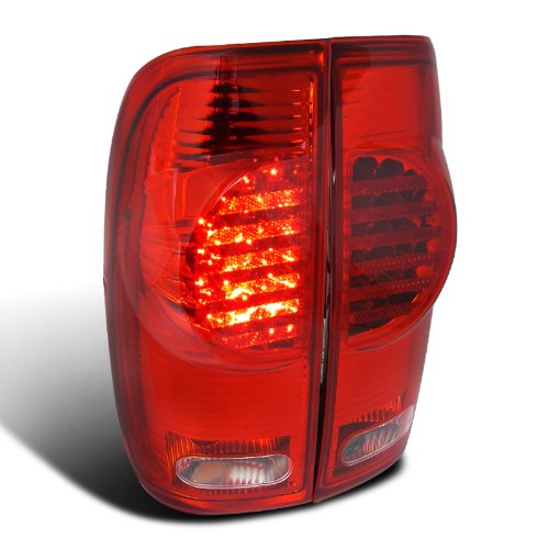 Spec-D LED Tail Lights - Red Smoke Lens for Cars & Trucks - High Visibility, Easy Installation - Perfect for Night Driving & Custom Car Upgrades