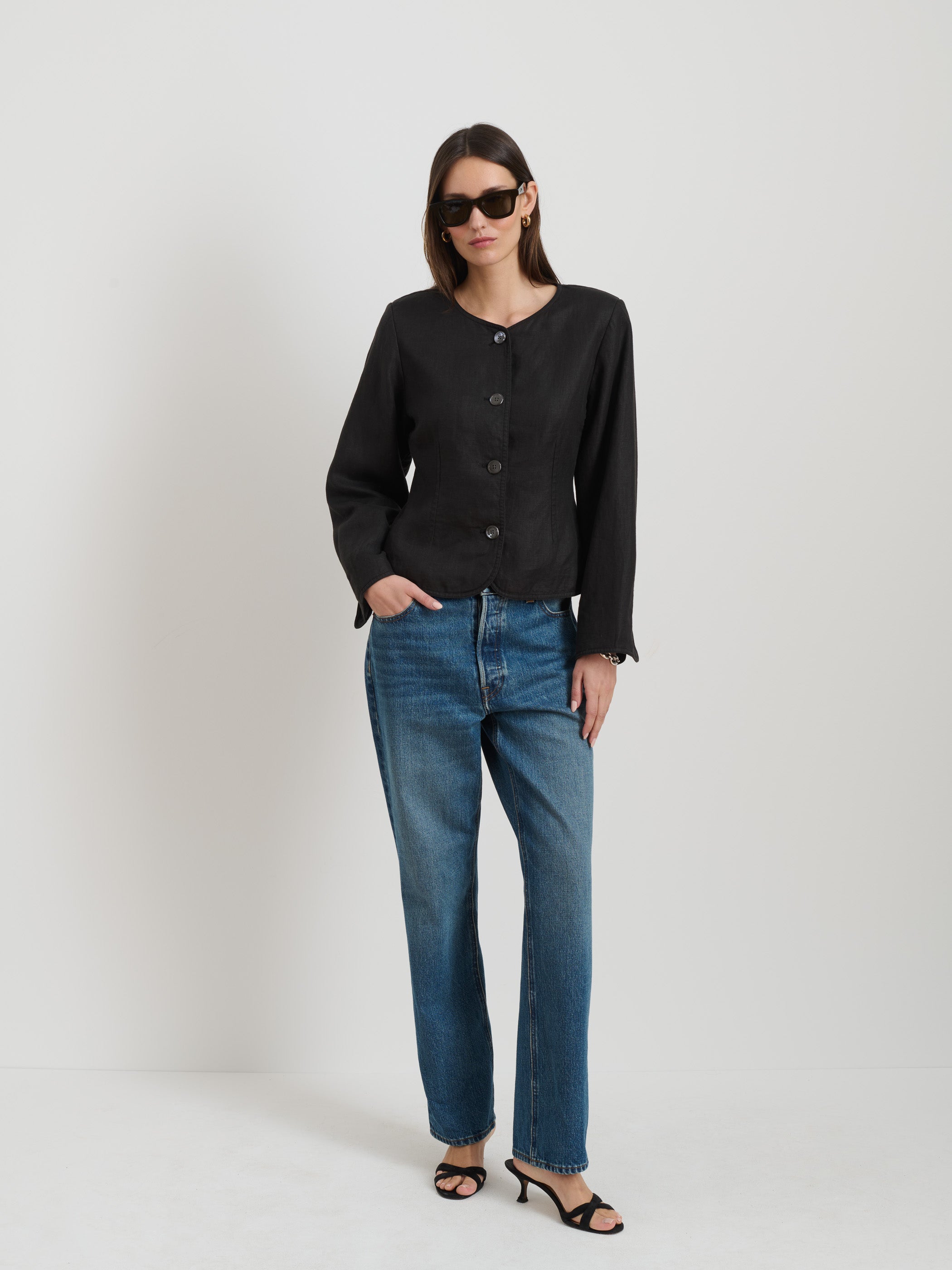Linen Luna Jacket for Women - Lightweight Summer Blazer for Casual & Office Wear | Perfect for Travel, Work, and Outdoor Activities