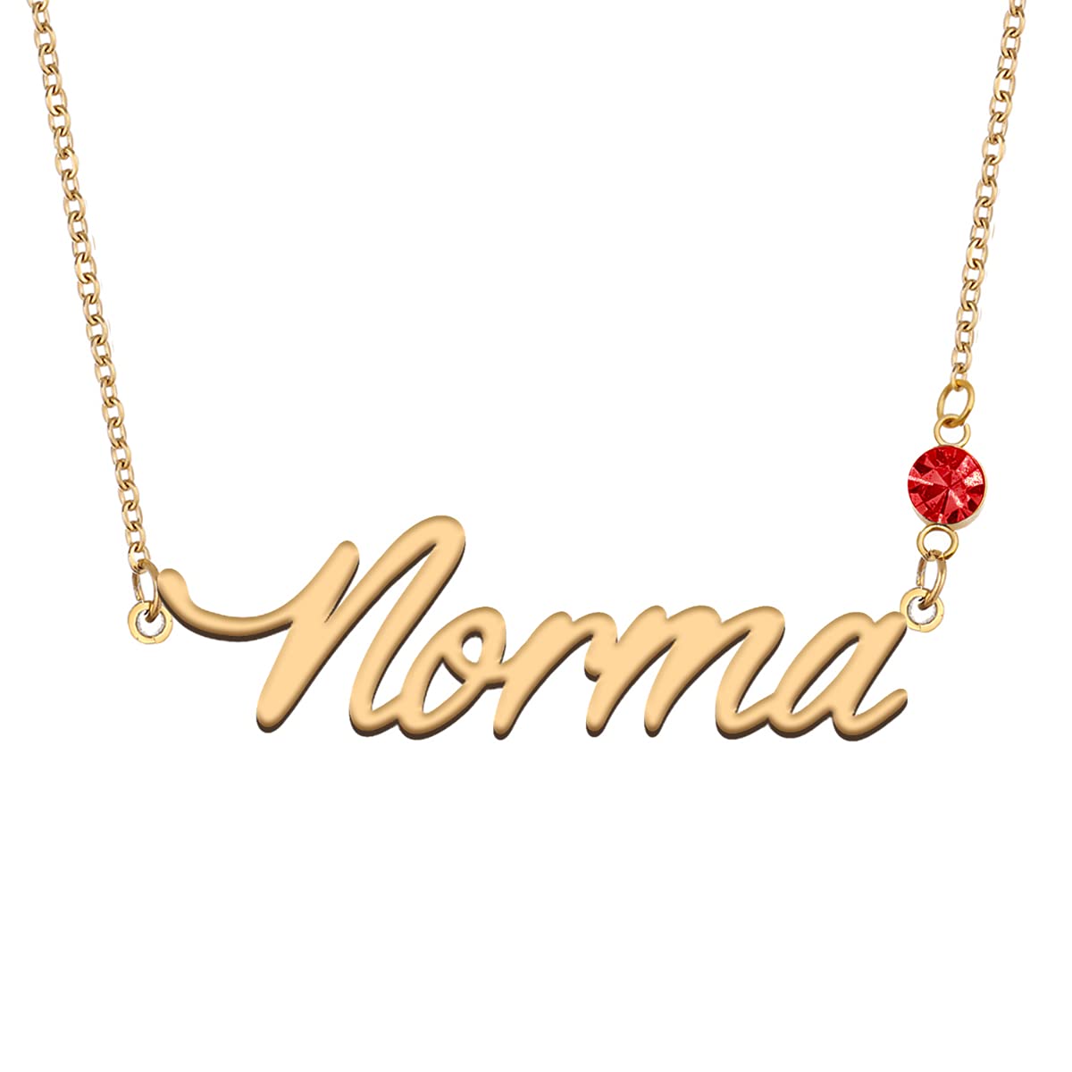 Personalized Gold Name Necklace with Birthstone - Custom Engraved Jewelry for Women | Perfect Gift for Birthday, Anniversary & Special Occasions
