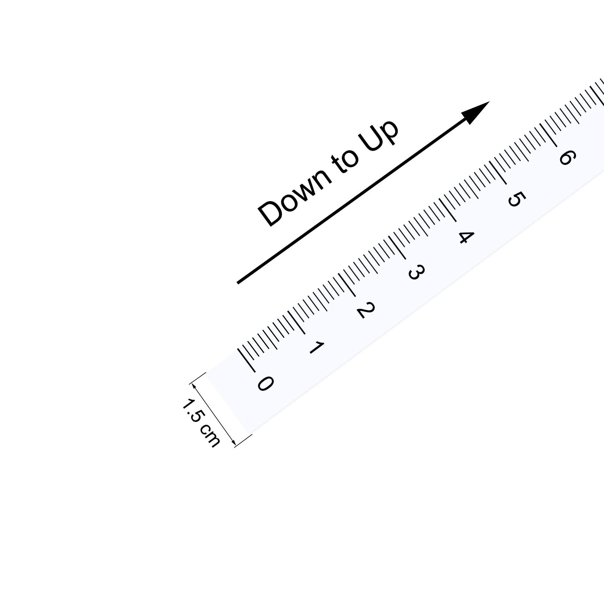 uxcell Adhesive Backed Tape Measure 150cm Vertical Read Measuring Tape Stick - Self-Adhesive Workbench Ruler for DIY, Woodworking & Crafting (White) - Perfect for Workshop, Garage & Home Improvement Projects