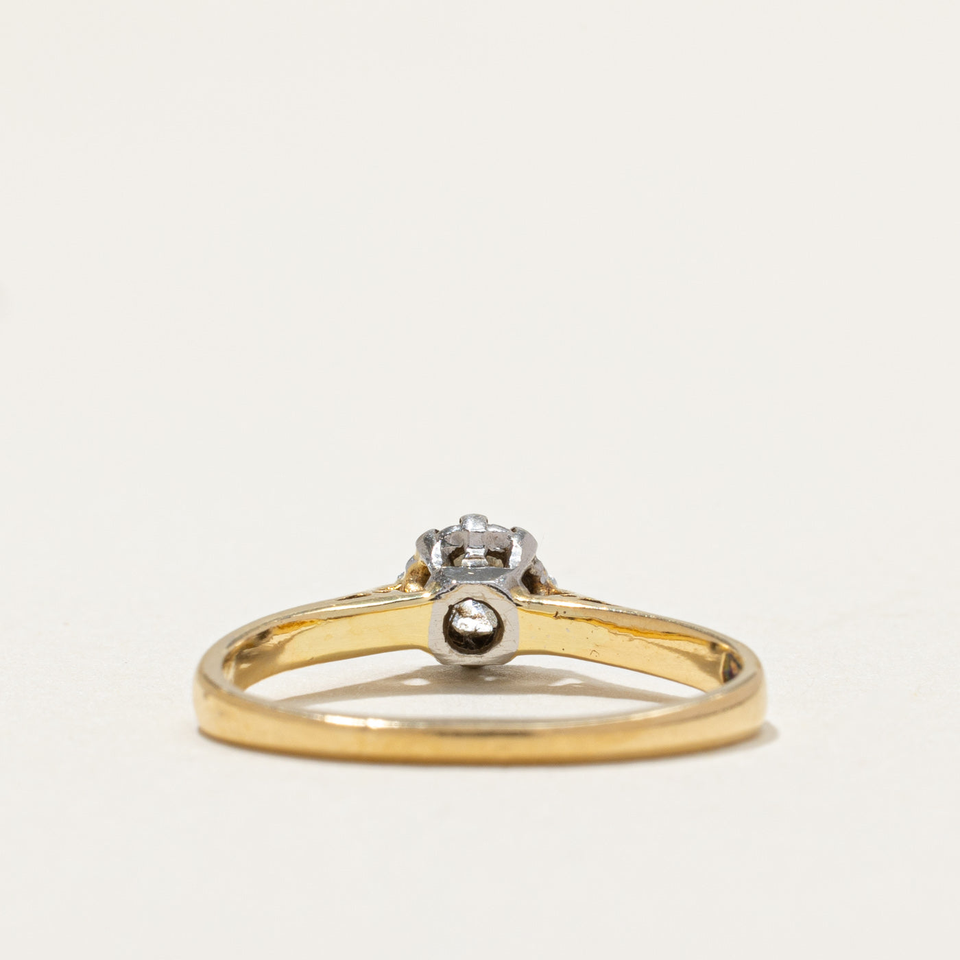 0.25ct Solitaire High Set Diamond Engagement Ring - Size 4.5 | Elegant Wedding Band, Anniversary Gift for Her | Perfect for Proposals & Special Occasions