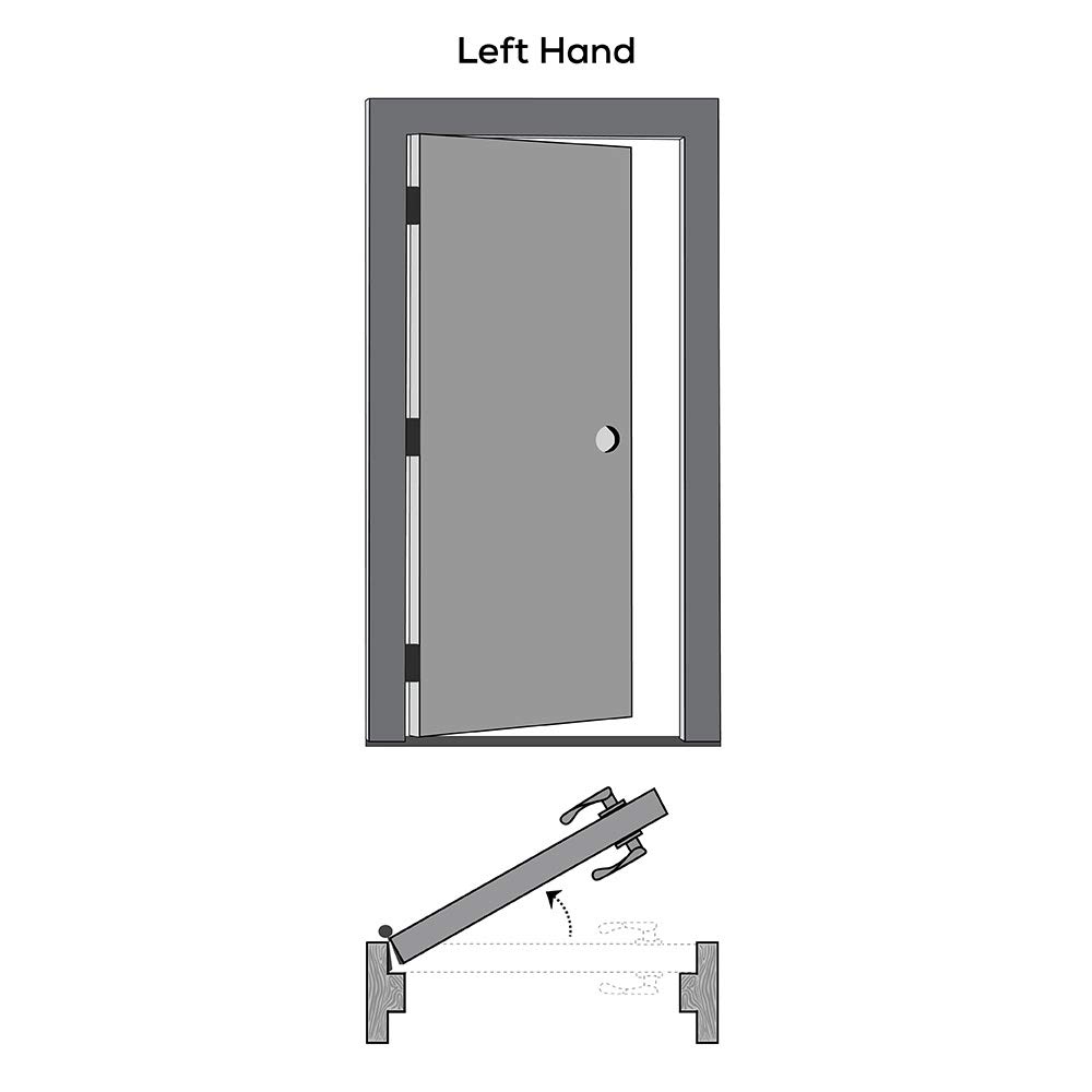 Solid Core Flush Birch Prehung Interior Door with Pet Door - 30