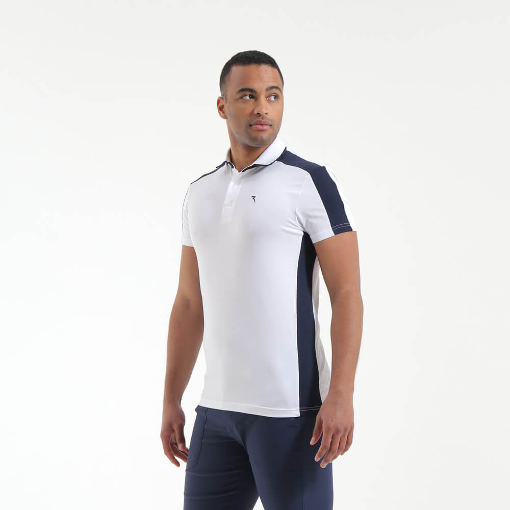 ALBEO Men's Slim Fit Polo Shirt - Breathable Cotton, Moisture Wicking, Comfortable Casual Wear for Golf, Office & Everyday Outfits - Final Sale
