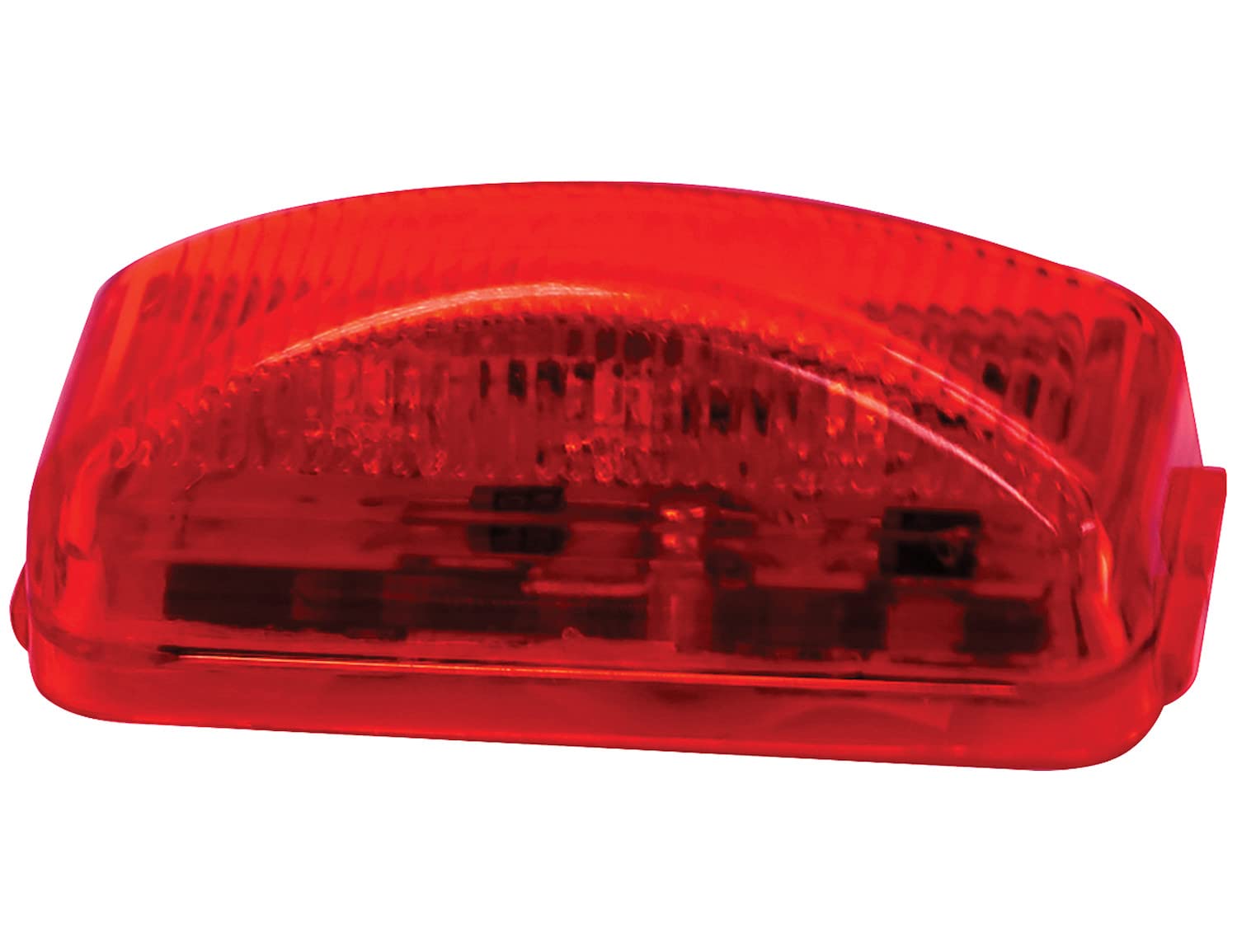 2.5 Inch Red LED Surface Mount Clearance Light Kit - 3 Super Bright LEDs with PL-10 Connector (Includes Mounting Bracket & Plug) | Perfect for Trucks, Trailers, RVs & Heavy Equipment Safety Marking