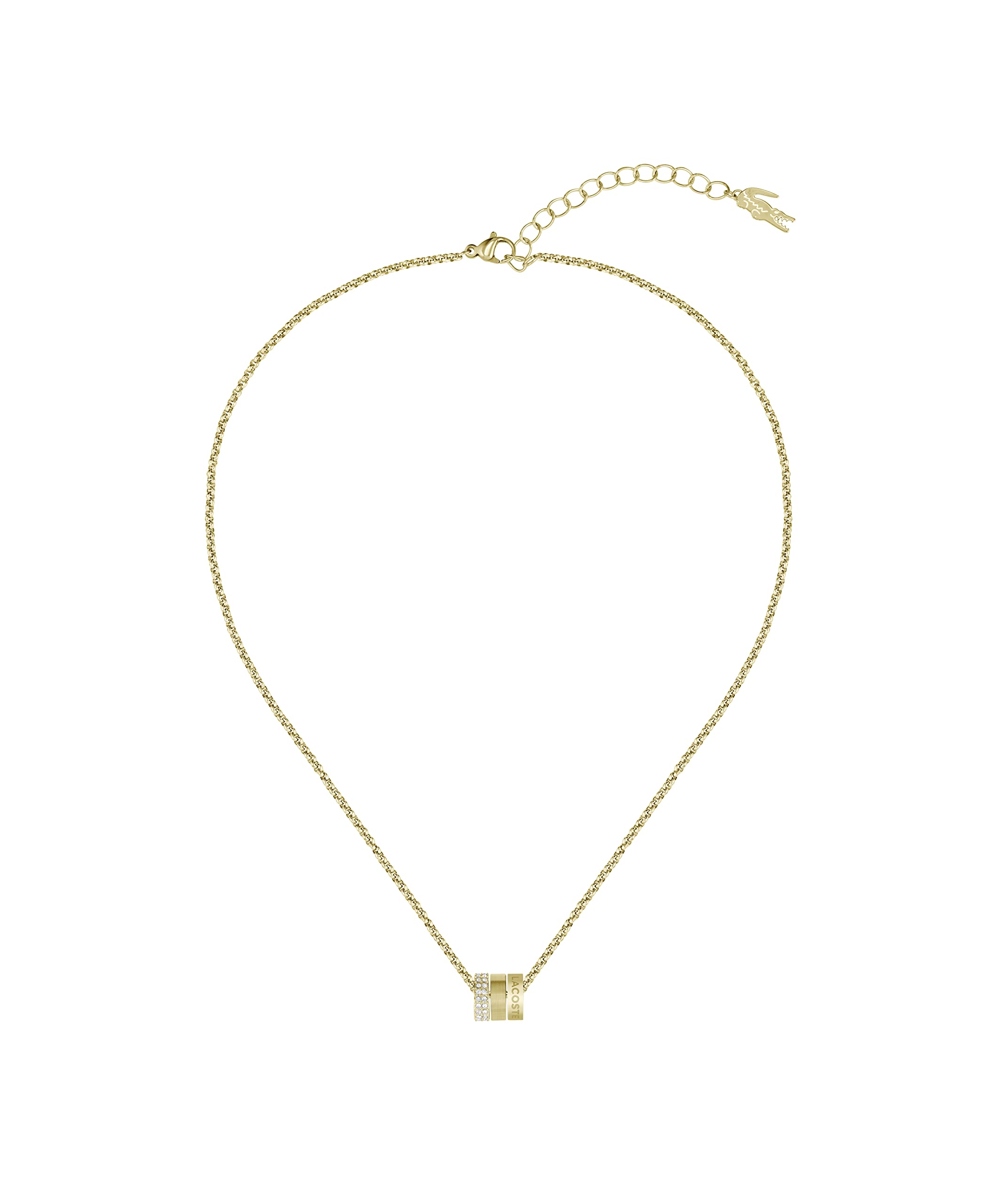 Lacoste Women's Crystal Pendant Necklace - Elegant Jewelry for Daily Wear