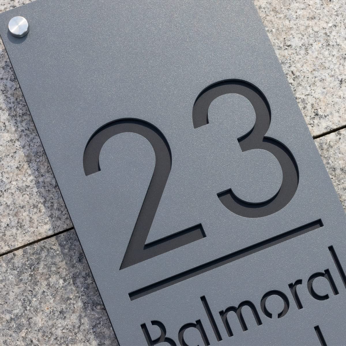 Custom 304 Stainless Steel Modern House Numbers - Personalized Outdoor Address Plaque Sign for Home, Mailbox & Front Door | Durable Weatherproof Design for Houses, Apartments & Office Buildings