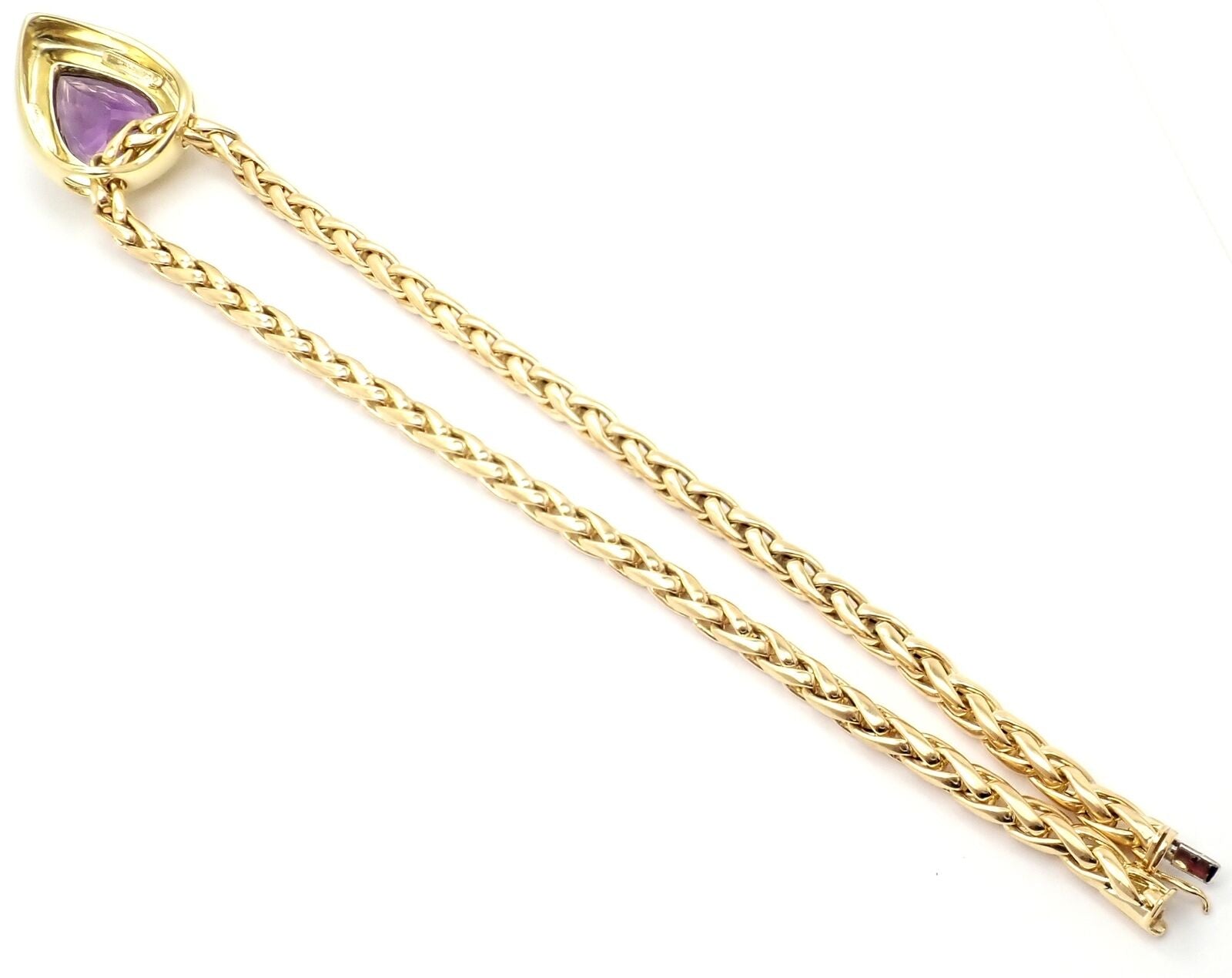Authentic Tiffany & Co Paloma Picasso 18k Gold Large Amethyst Pendant Necklace for Women - Elegant Jewelry Gift for Anniversary, Valentine's Day & Special Occasions
