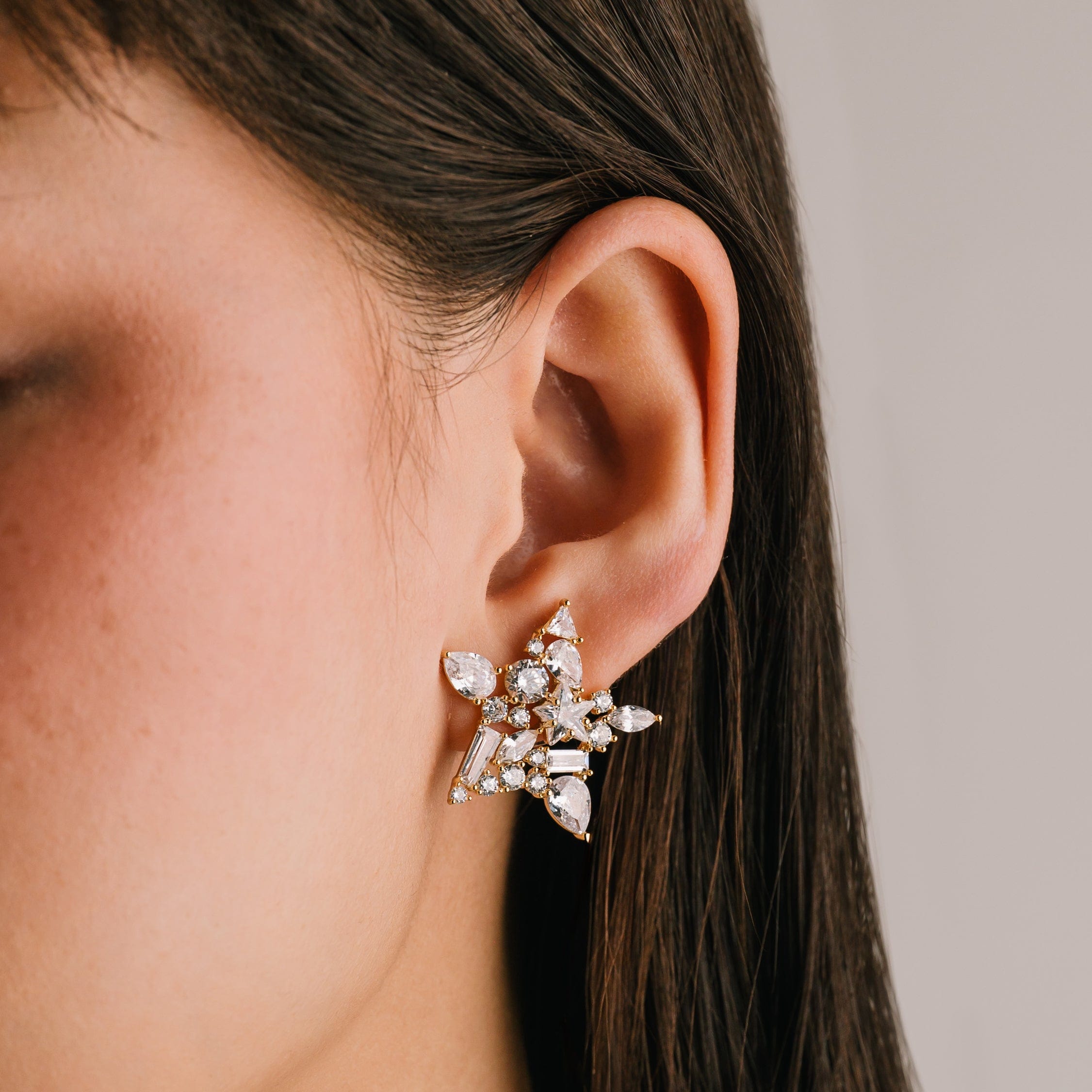 Debut Star Stud Earrings for Women - Sterling Silver Holiday Jewelry Gift Set - Perfect for Christmas, Party & Special Occasions