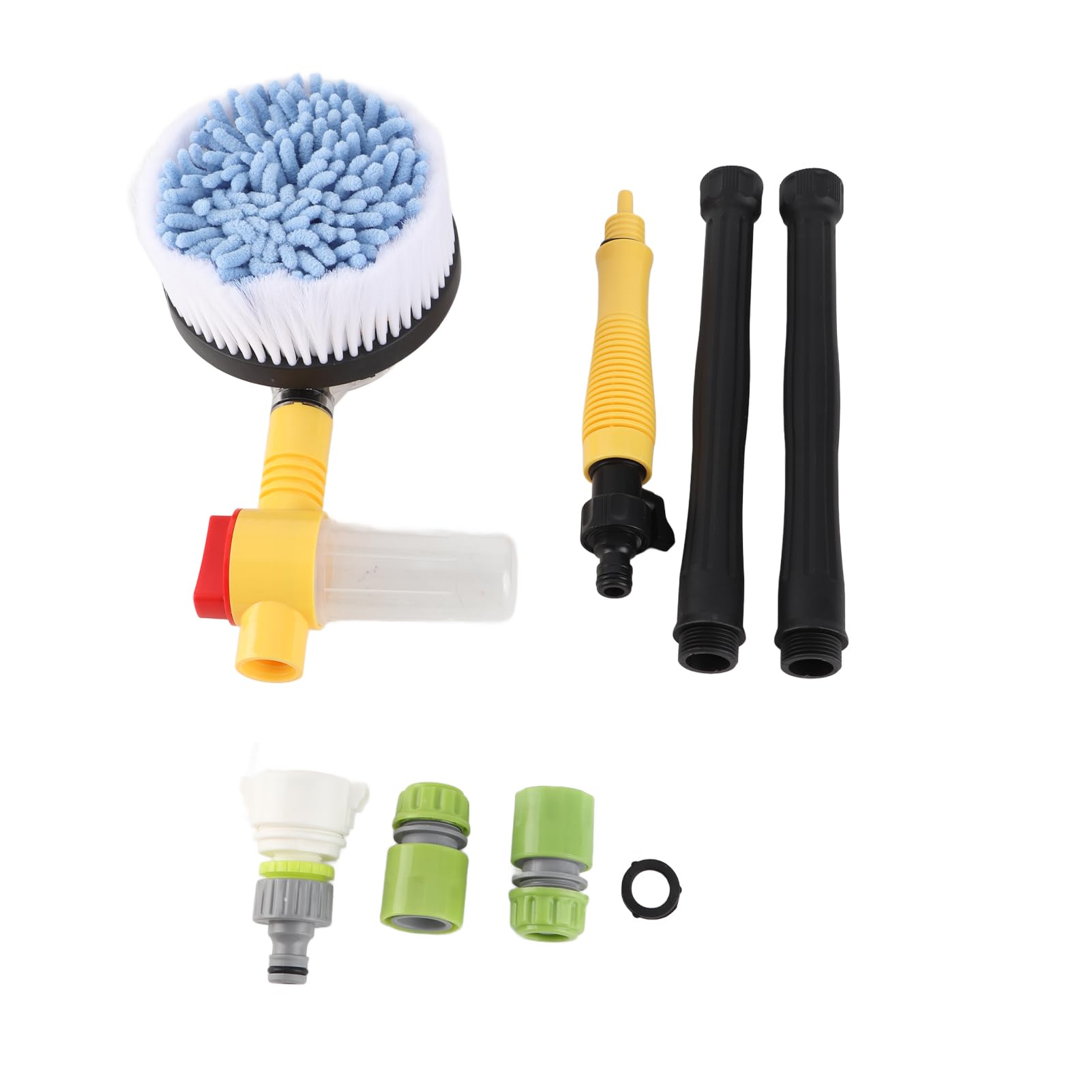 Best Car Wash Brush with High Pressure Rotating Head - Detachable Sponge Cleaning Tool for Cars, Trucks & RVs | Perfect for Driveway Washing, Auto Detailing & RV Maintenance