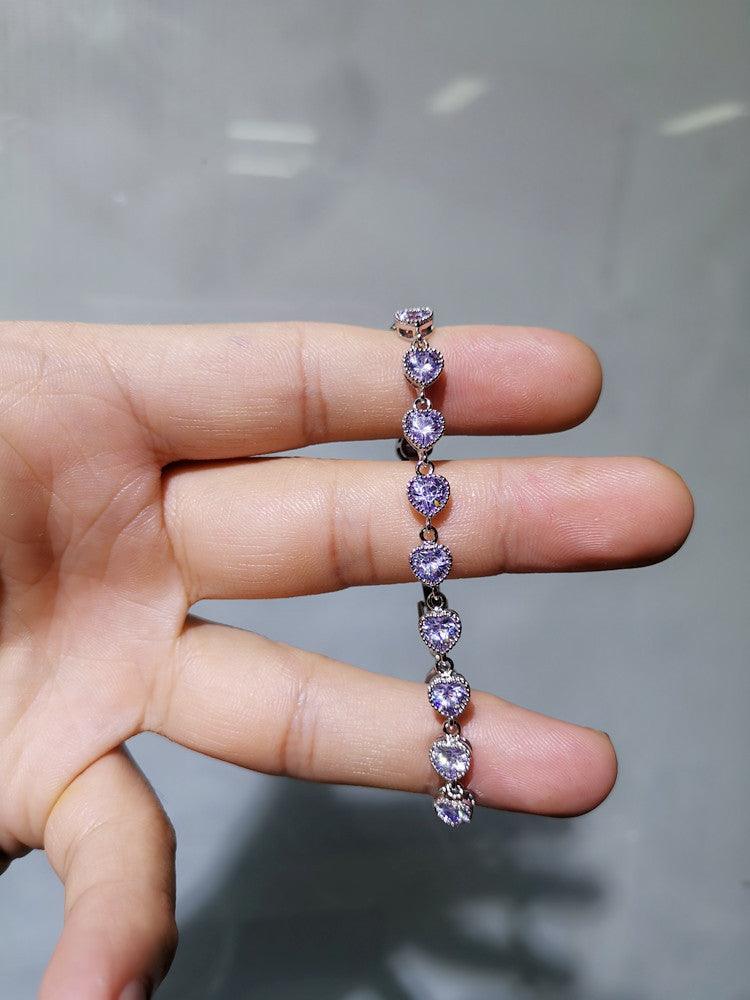 AAA Zircon Copper Inlaid Bracelet for Women - Elegant Handmade Jewelry Gift for Birthday, Anniversary & Special Occasions - Perfect for Parties, Weddings and Everyday Wear