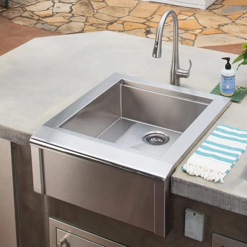 Versa Sink Display Shelf for Outdoor Kitchen - Durable Stainless Steel Organizer for Alfresco Dining & Entertaining