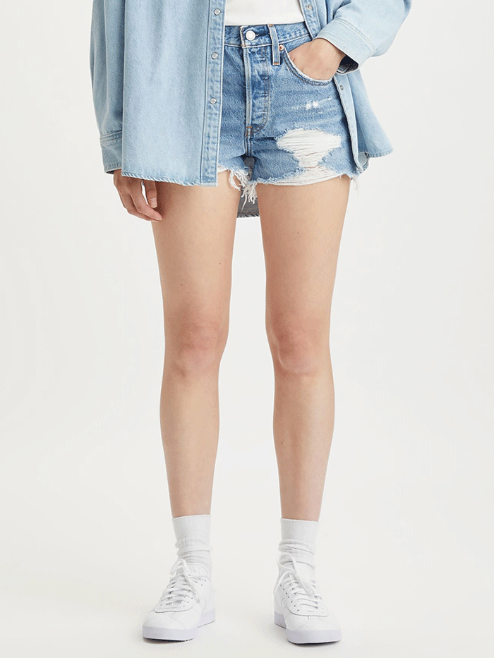 Levi's 501 Original Shorts for Women - Classic Denim Shorts with Button Fly | Perfect for Casual Outfits, Summer Wear & Street Style Fashion