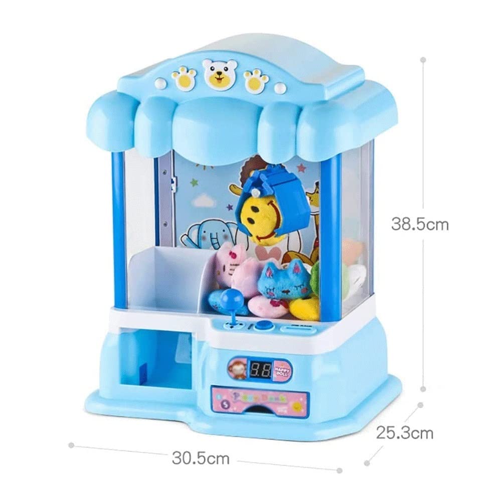 Pink Mini Electric Claw Machine Toy for Kids - Coin-Operated Candy & Doll Catcher Game, Fun Home Arcade Gift for Birthday & Parties - Perfect for Playrooms, Game Nights & Carnival-Themed Events