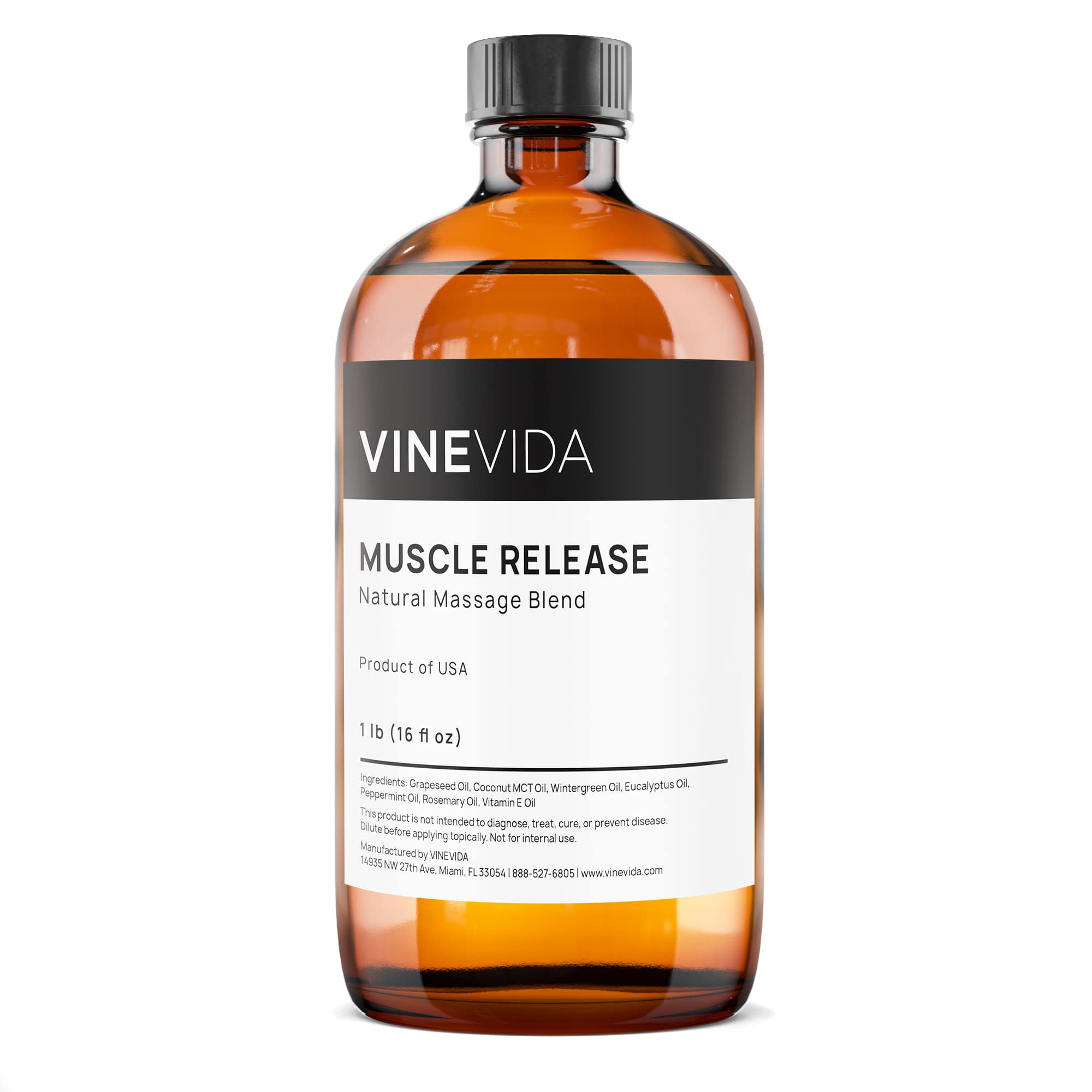 Muscle Release Massage Blend - Natural Pain Relief & Relaxation Oil for Sore Muscles | Perfect for Post-Workout Recovery, Stress Relief & Aromatherapy