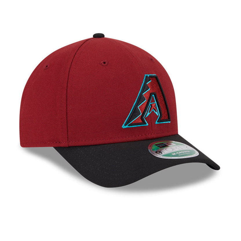 New Era 9Forty M Crown Arizona Diamondbacks Snapback Game Hat - Sedona Red & Black | Adjustable Baseball Cap for Men & Women | Perfect for Baseball Games, Sports Fans, and Casual Wear