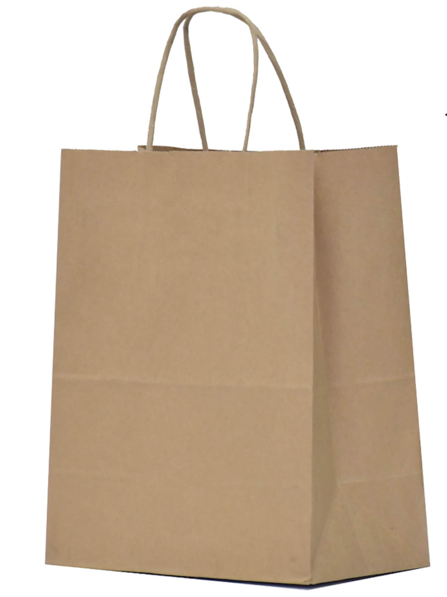 600 Pcs Kraft Paper Gift Bags Bulk 8x4.5x10 Inches - Eco-Friendly Brown Shopping Bags with Handles for Retail, Parties, Weddings & Events