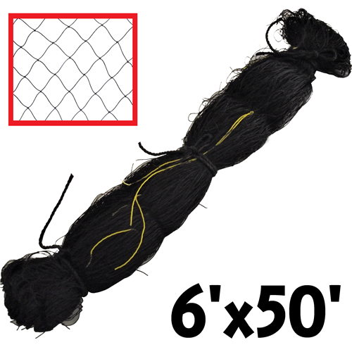 6x50ft Heavy Duty Bird Netting - Durable Poultry Aviary Net for Chicken Coop, Garden Protection & Fruit Tree Cover | UV Resistant Bird Control Mesh for Backyard, Farm & Vineyard Use